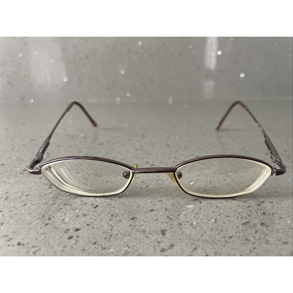 Adrienne Vittadini Eyeglasses Frames ONLY Brown Oval Metal AV6026 107 45-19-135